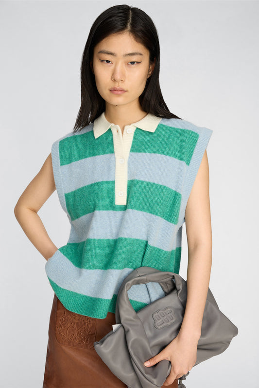 Munthe Bracha Knit Stripe Green