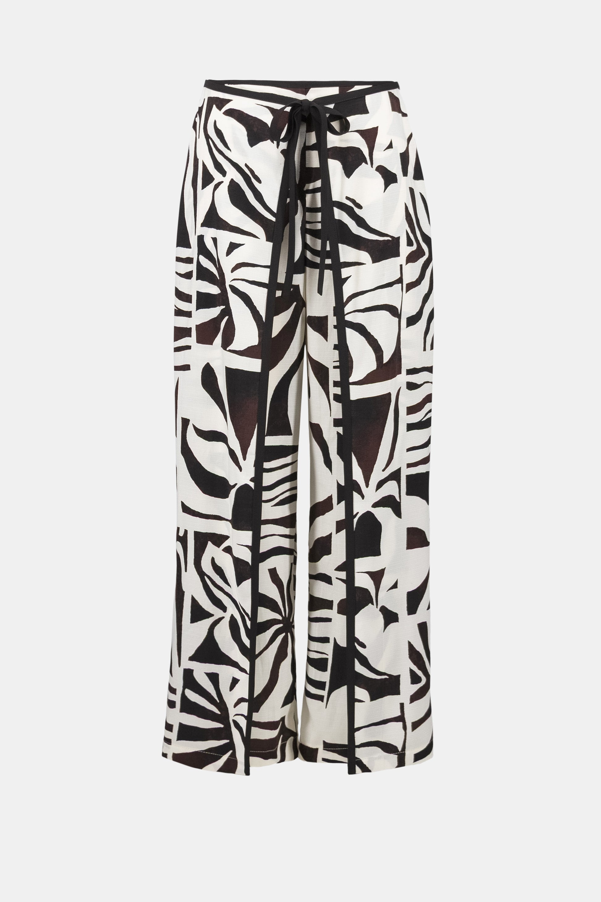 Joseph Ribkoff Tropical Print Wide Leg Beige/Multi