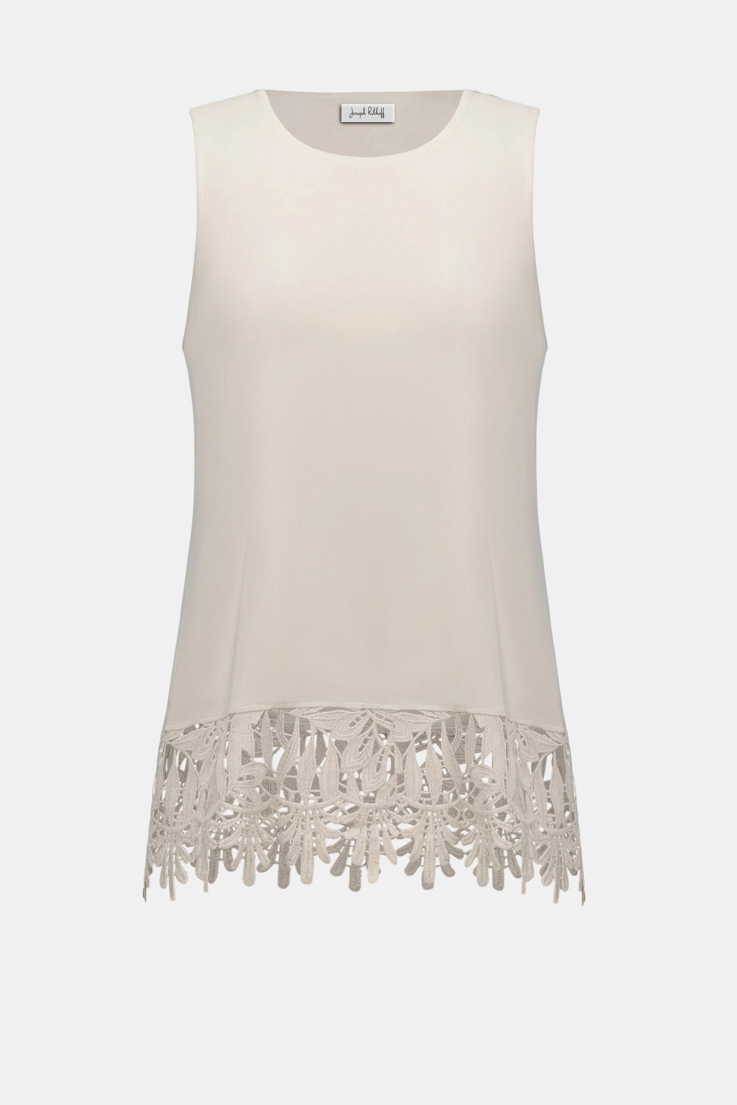 Joseph Ribkoff Lace Hem Top- Moonstone