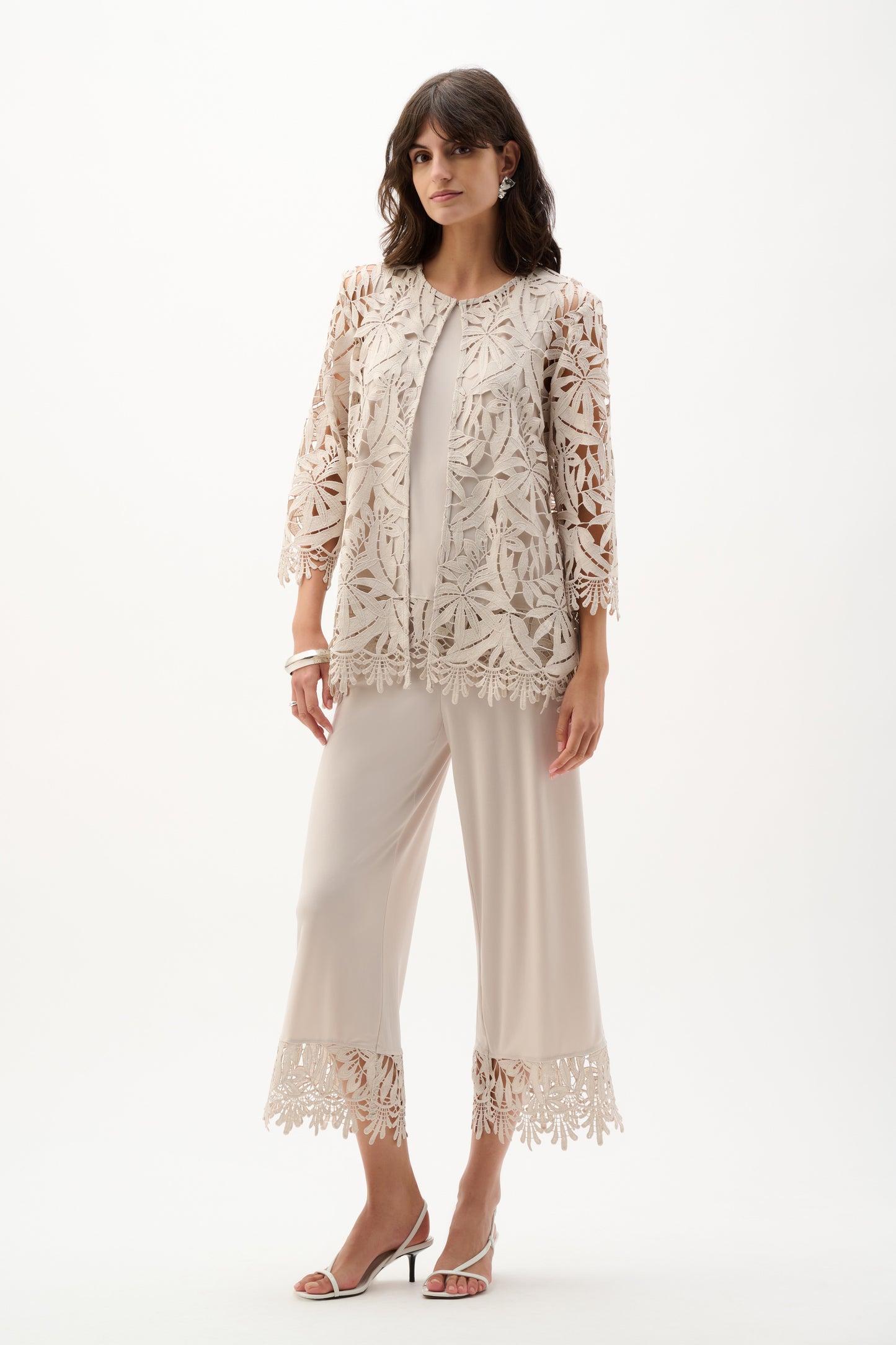 Joseph Ribkoff Lace Cover Up Moonstone