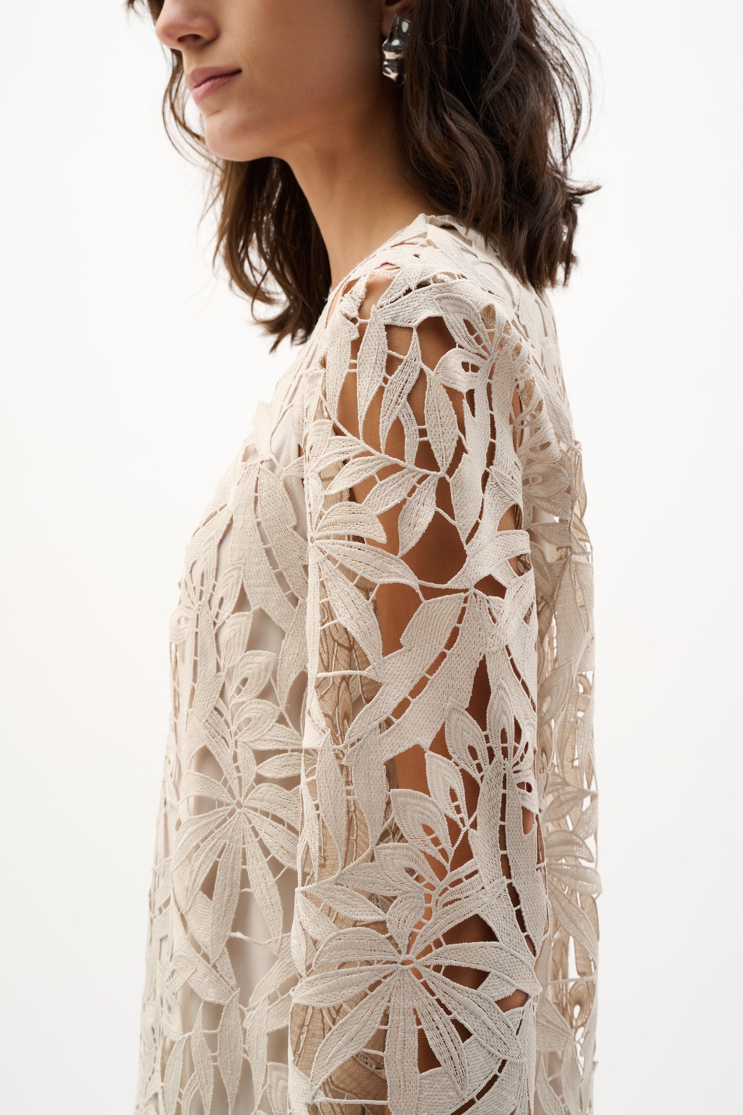 Joseph Ribkoff Lace Cover Up Moonstone
