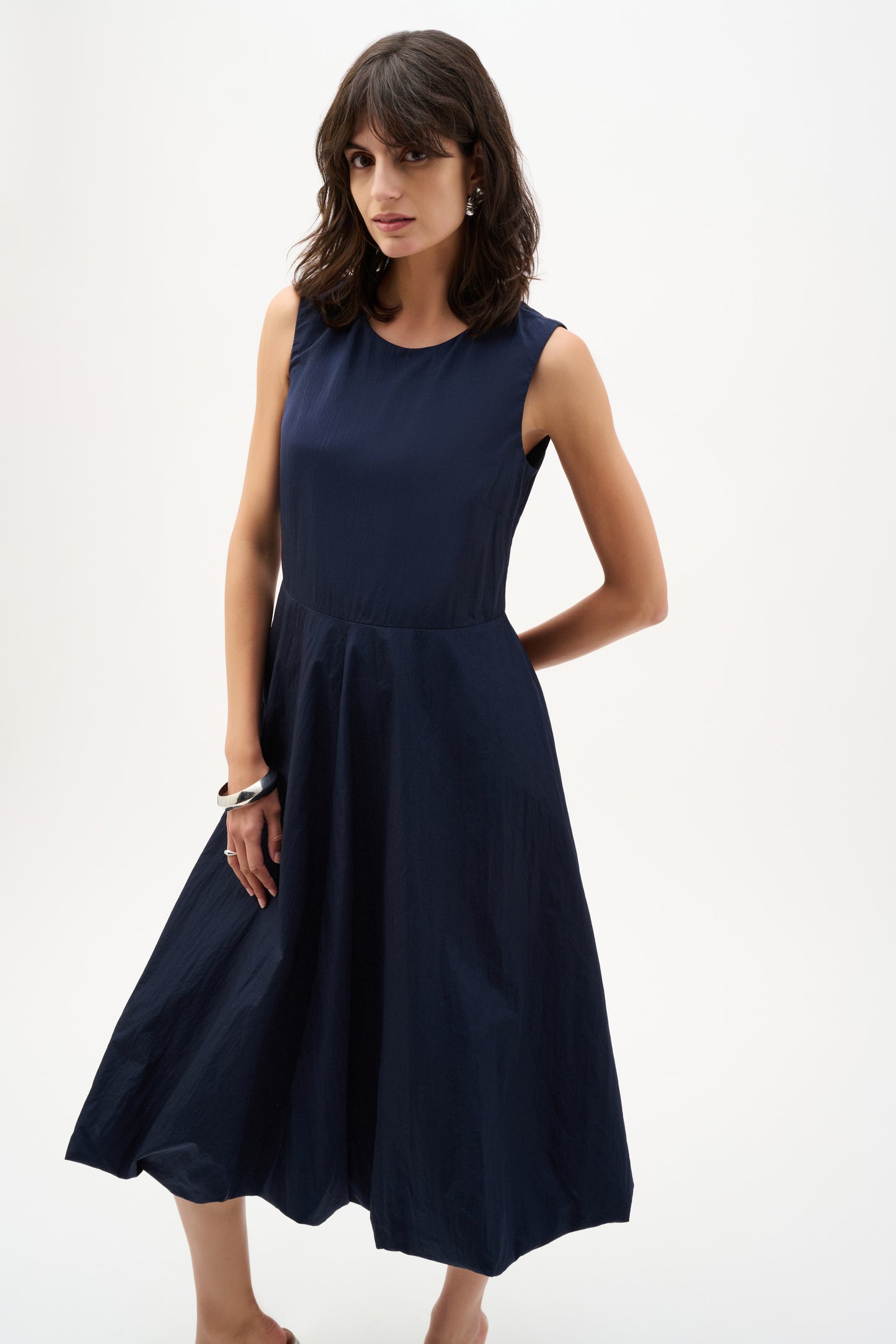 Joseph Ribkoff Dress With Bubble Skirt - Midnight Blue