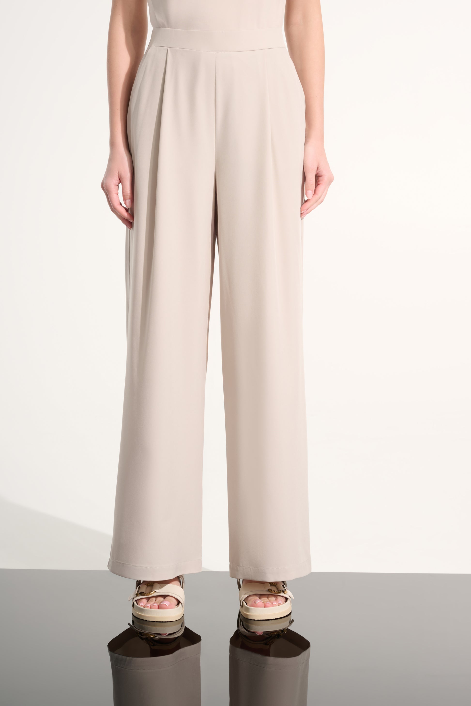 Joseph Ribkoff Pull-On Wide Leg Trouser Moonstone