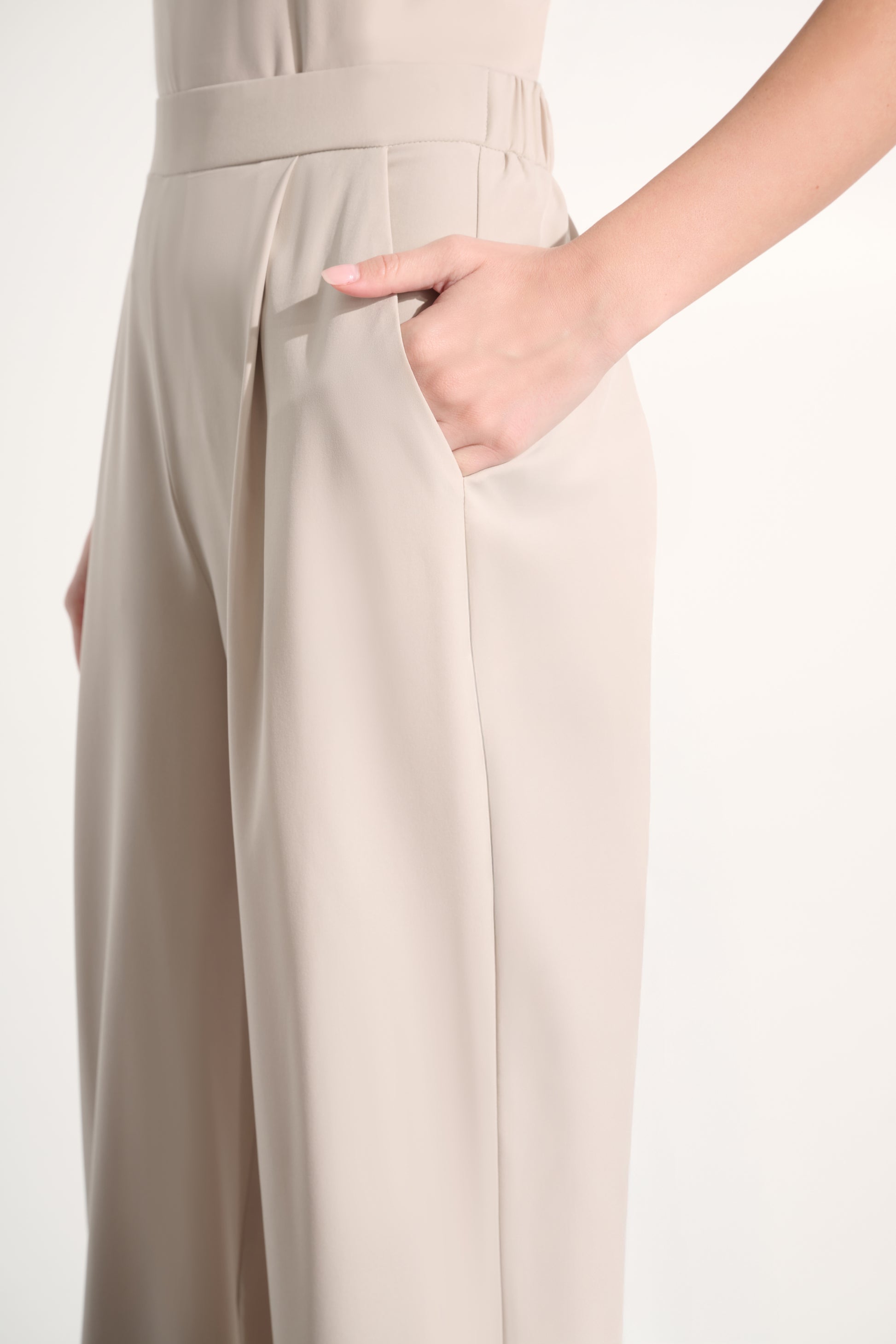 Joseph Ribkoff Pull-On Wide Leg Trouser Moonstone