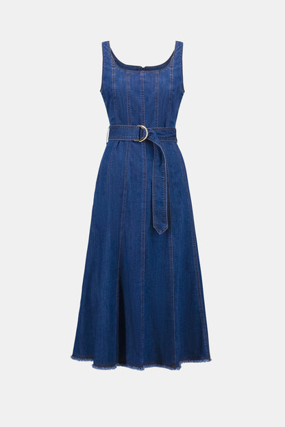 Joseph Ribkoff Denim Midi Dress - Denim Medium Blue