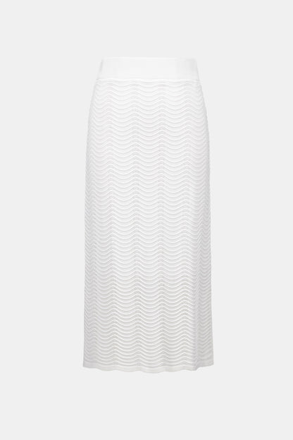 Joseph Ribkoff Sweater Knit Pencil Skirt Vanilla