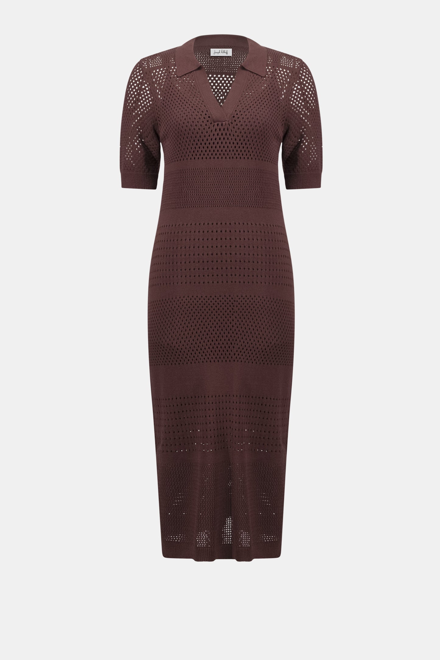 Joseph Ribkoff Sweater Knit Dress Mahogany