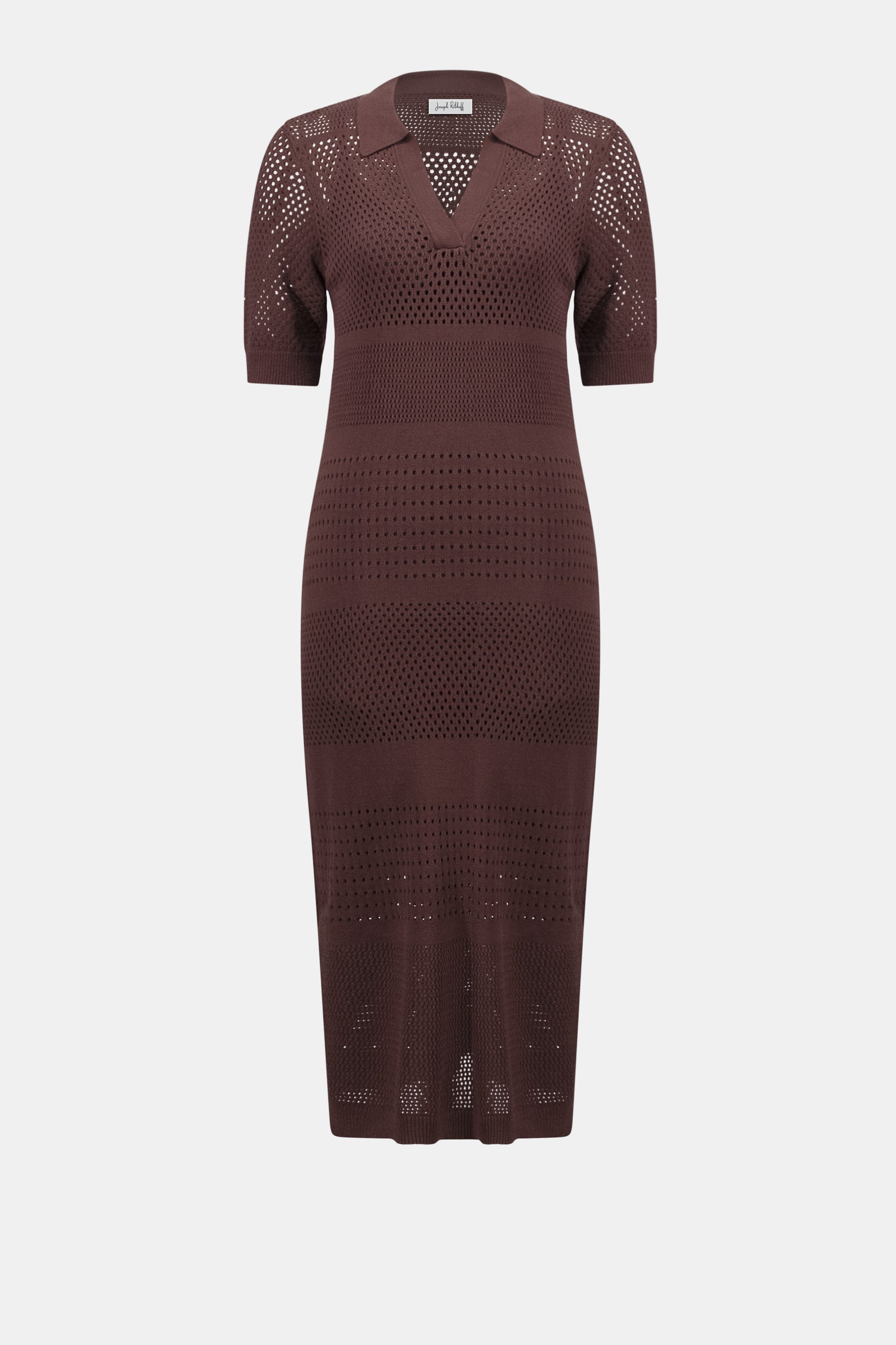 Joseph Ribkoff Sweater Knit Dress Mahogany