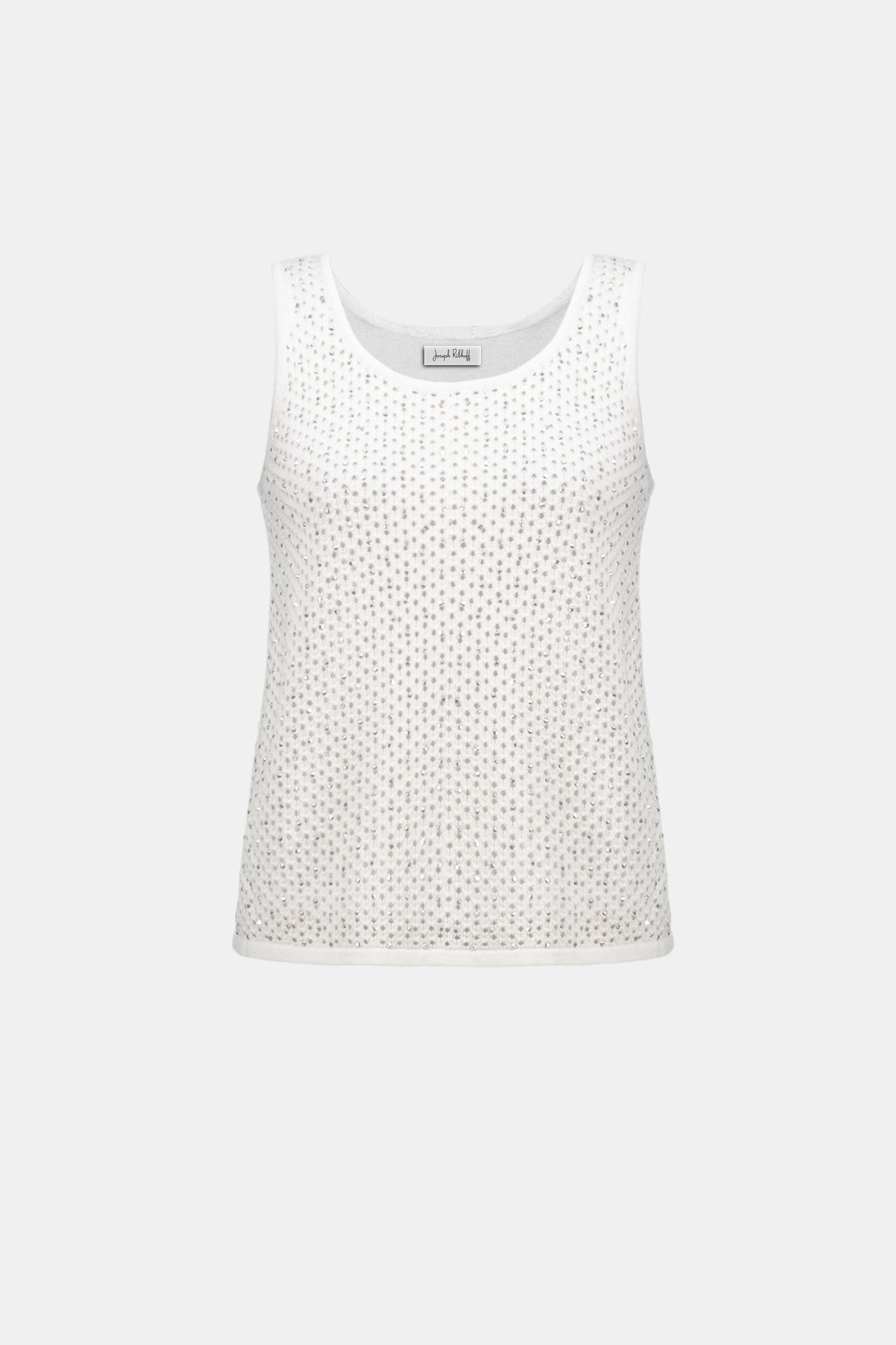 Joseph Ribkoff Embellished Knit Camisole -Vanilla