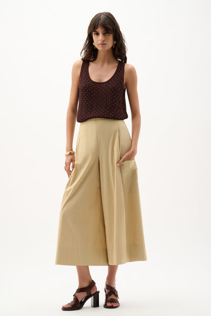 Joseph Ribkoff Embellished Knit Camisole -Mahogany