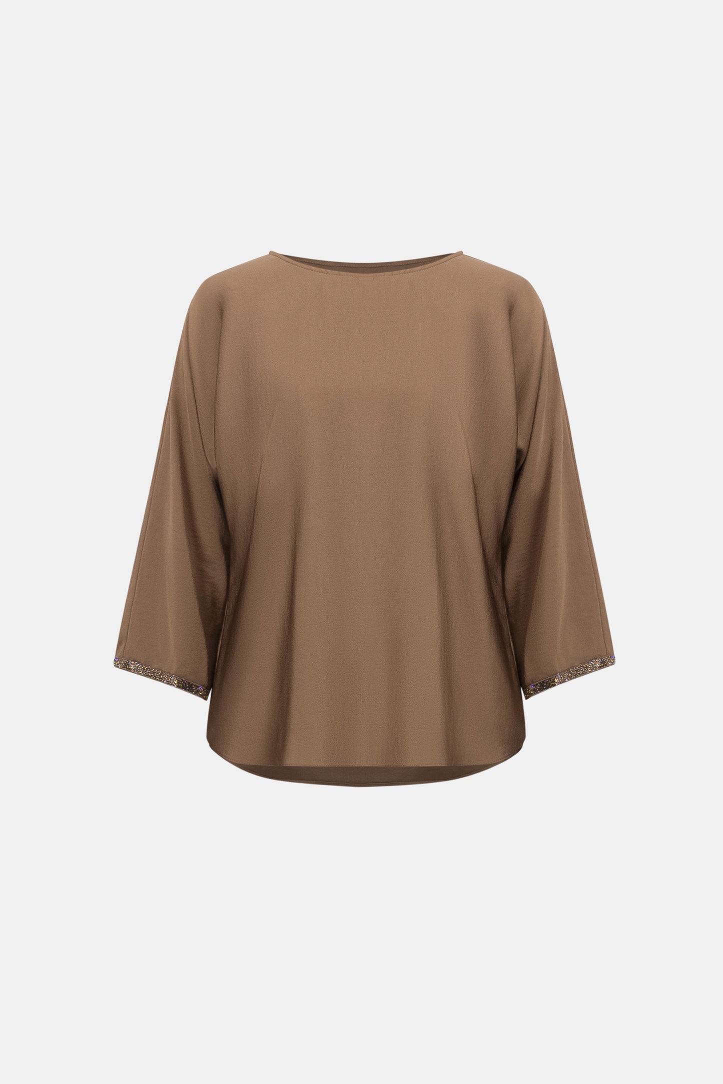 Joseph Ribkoff Boat-Neck Tunic-Mink