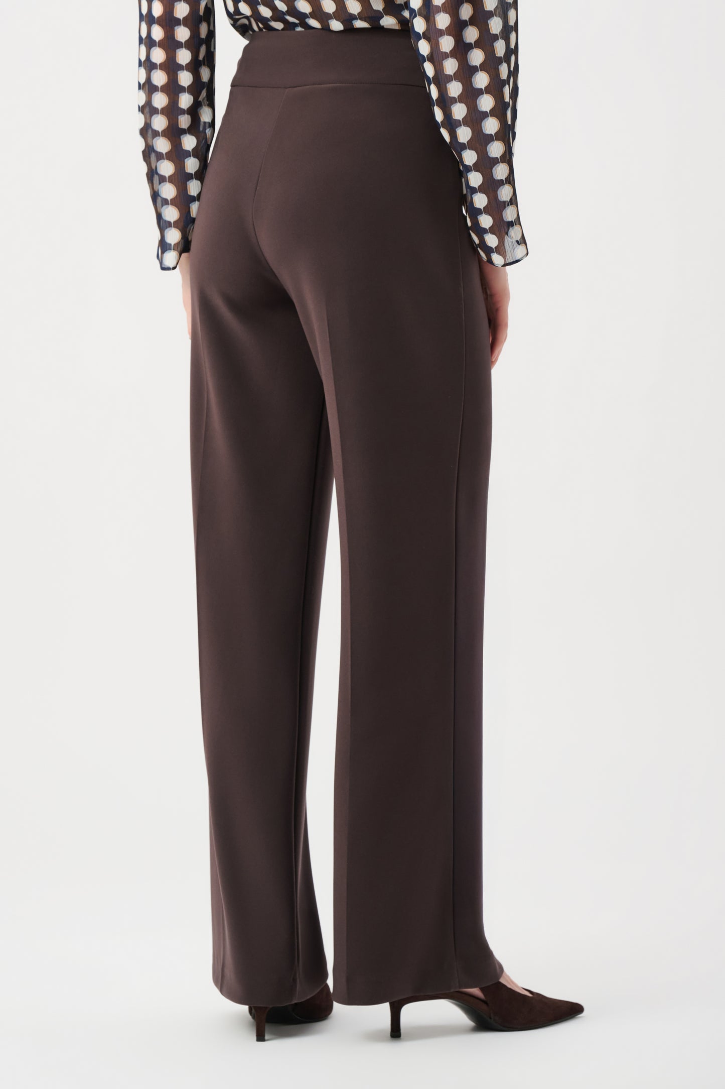 Joseph Ribkoff Silky Knit Pull-On Trousers Mocha