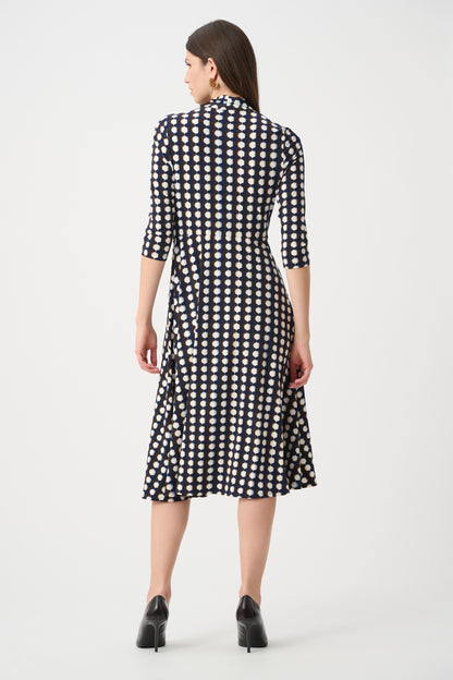 Joseph Ribkoff Geo Print Dress Brown/Multi