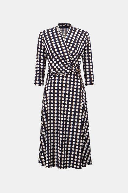 Joseph Ribkoff Geo Print Dress Brown/Multi