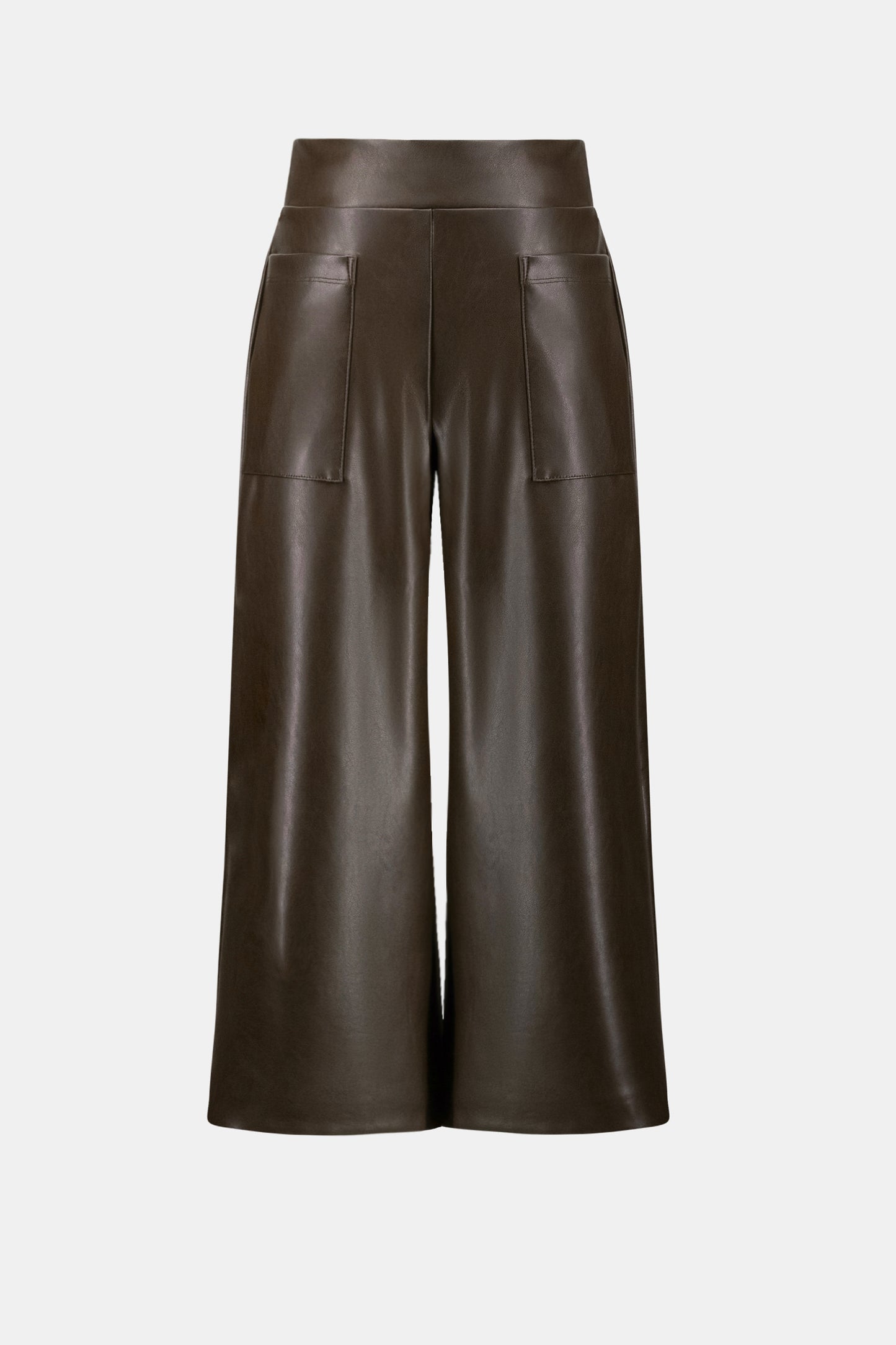 Joseph Ribkoff Leatherette Culottes  Mocha