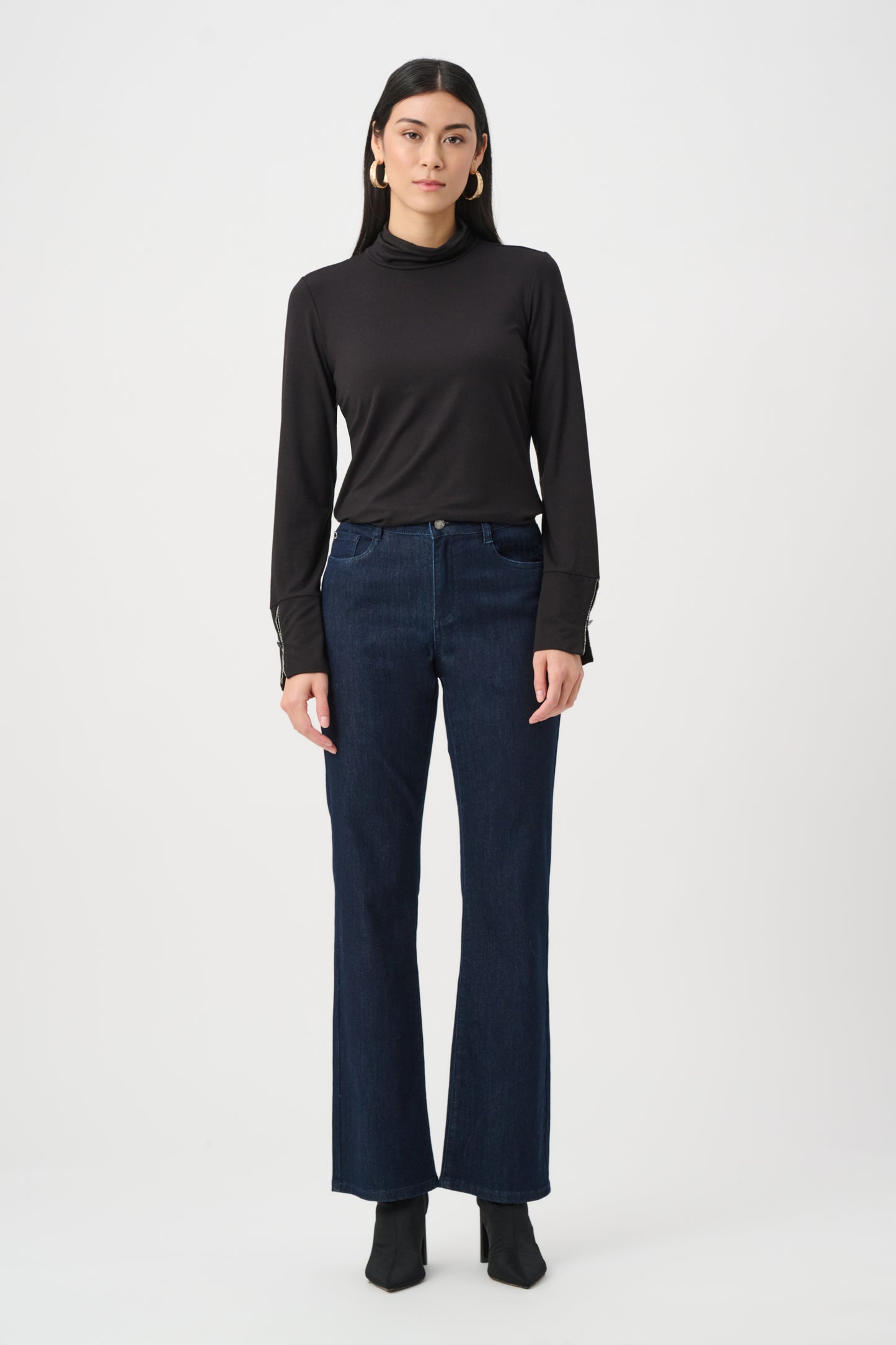 Joseph Ribkoff  Mock-Neck Top Black
