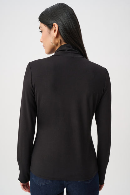 Joseph Ribkoff  Mock-Neck Top Black