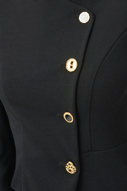 Joseph Ribkoff Mock-Neck Dress Black