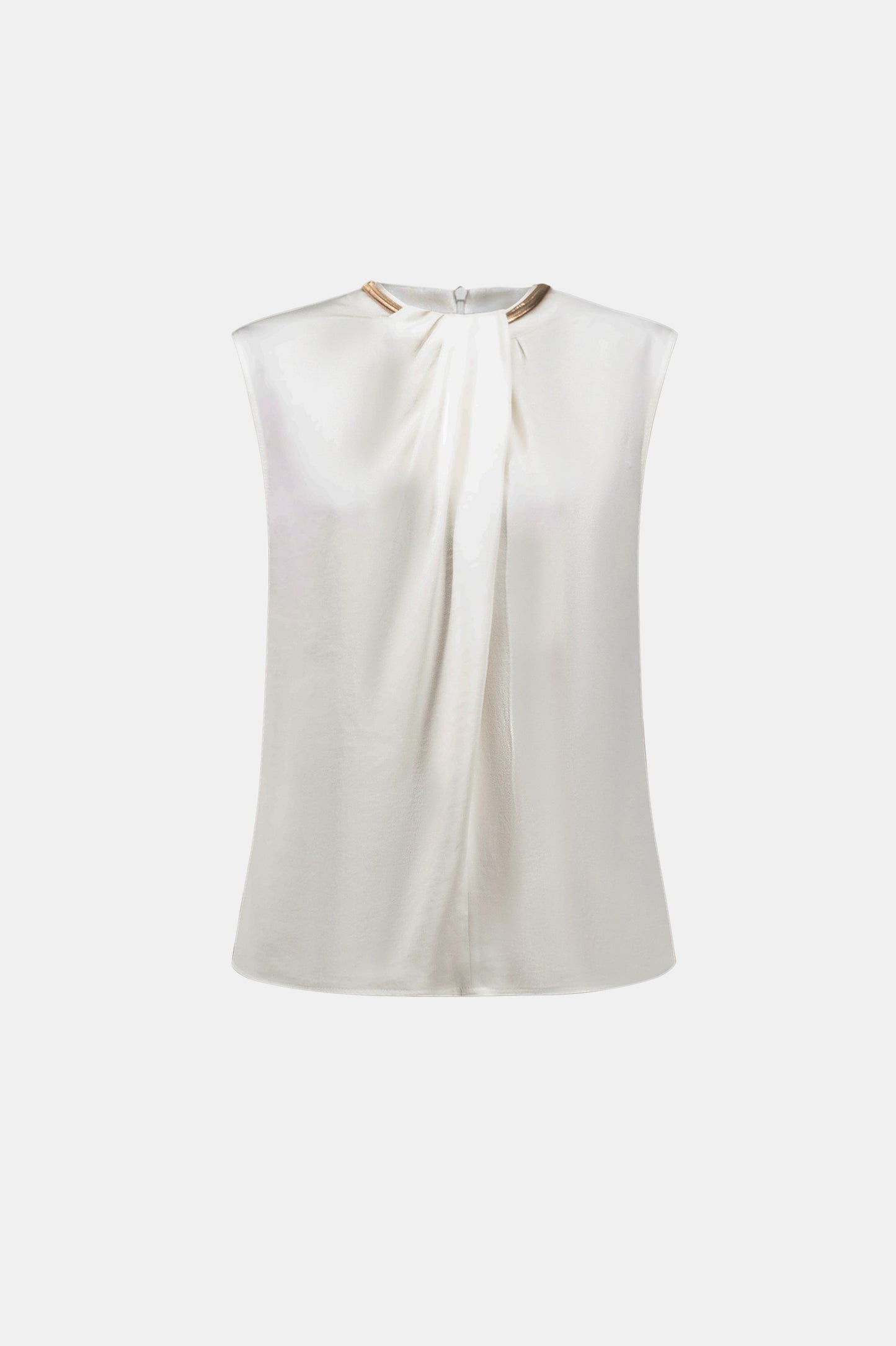 Joseph Ribkoff Satin Sleeveless Top Winter White