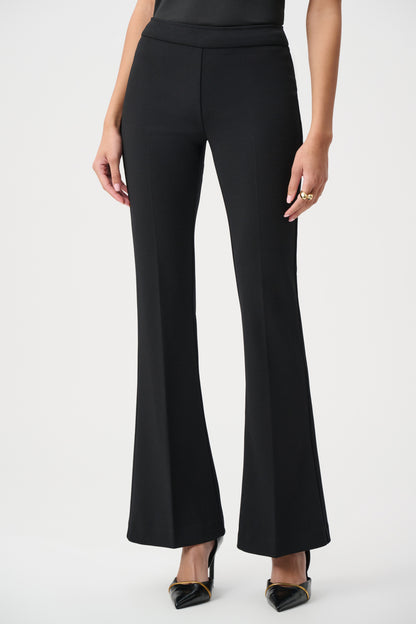 Joseph Ribkoff Crepe Flared Trousers Black