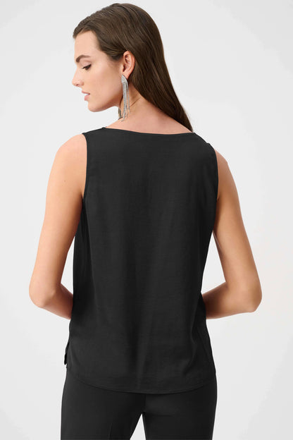 Joseph Ribkoff Satin Sleeveless Top Black