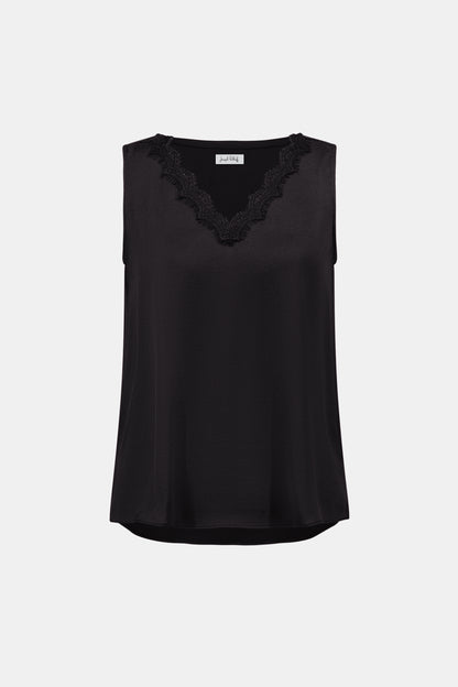 Joseph Ribkoff Satin Sleeveless Top Black