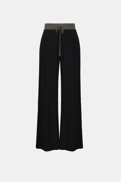 Joseph Ribkoff Colour Block Pull-On Trousers Black/Avocado