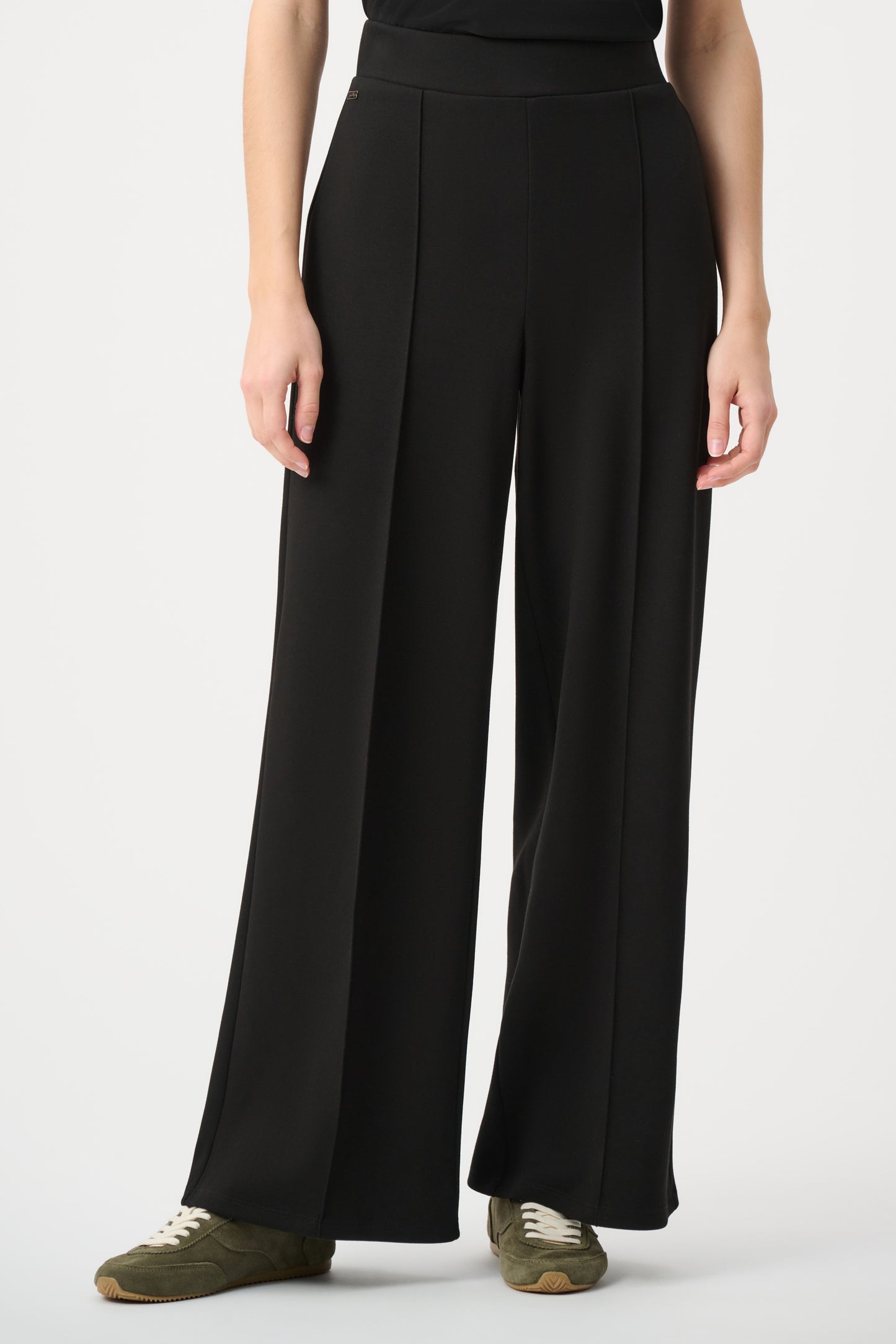 Joseph Ribkoff Pintuck Pull-On Trousers Black