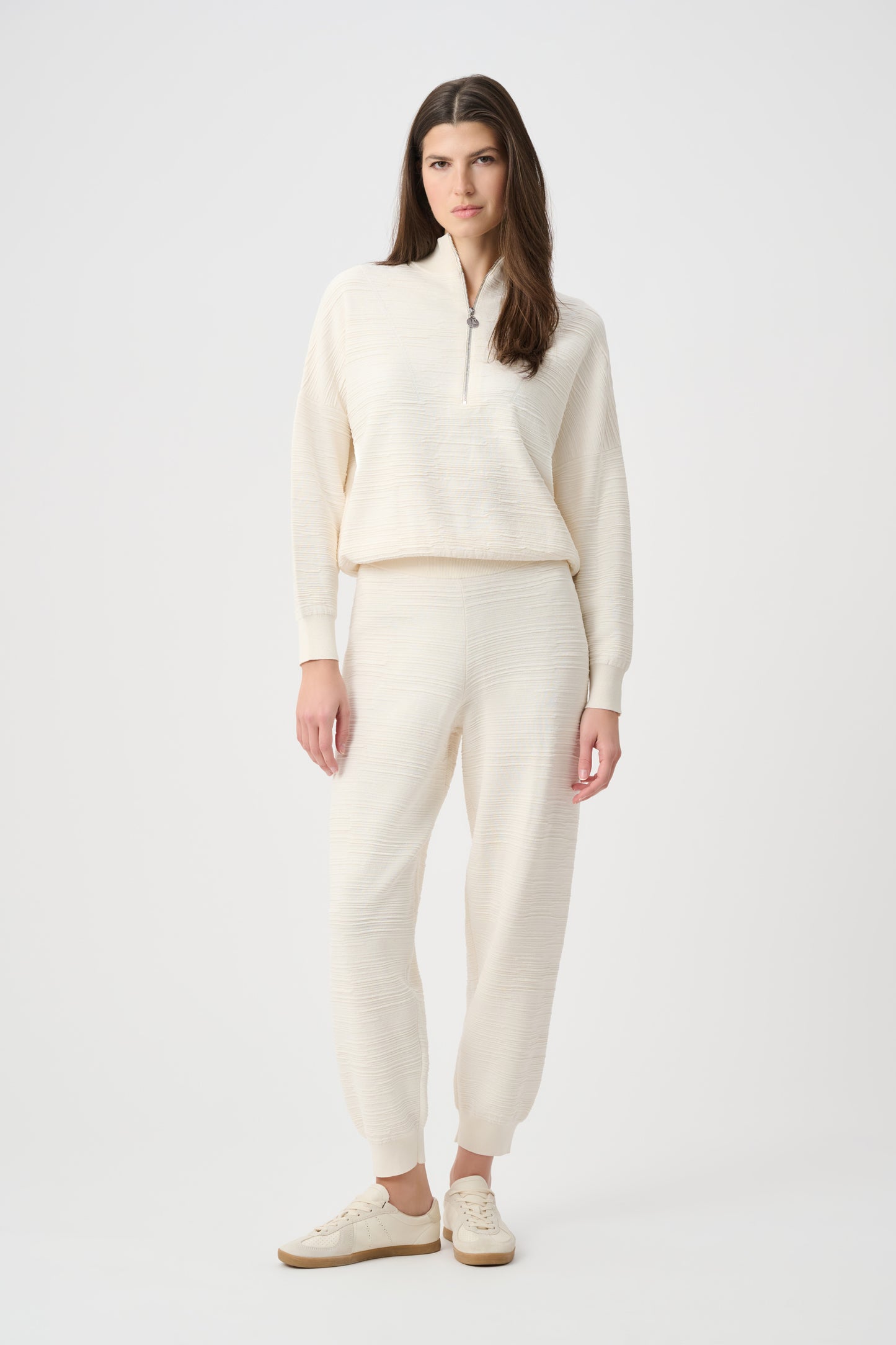 Joseph Ribkoff Half Zip Cocoon Sweater Birch