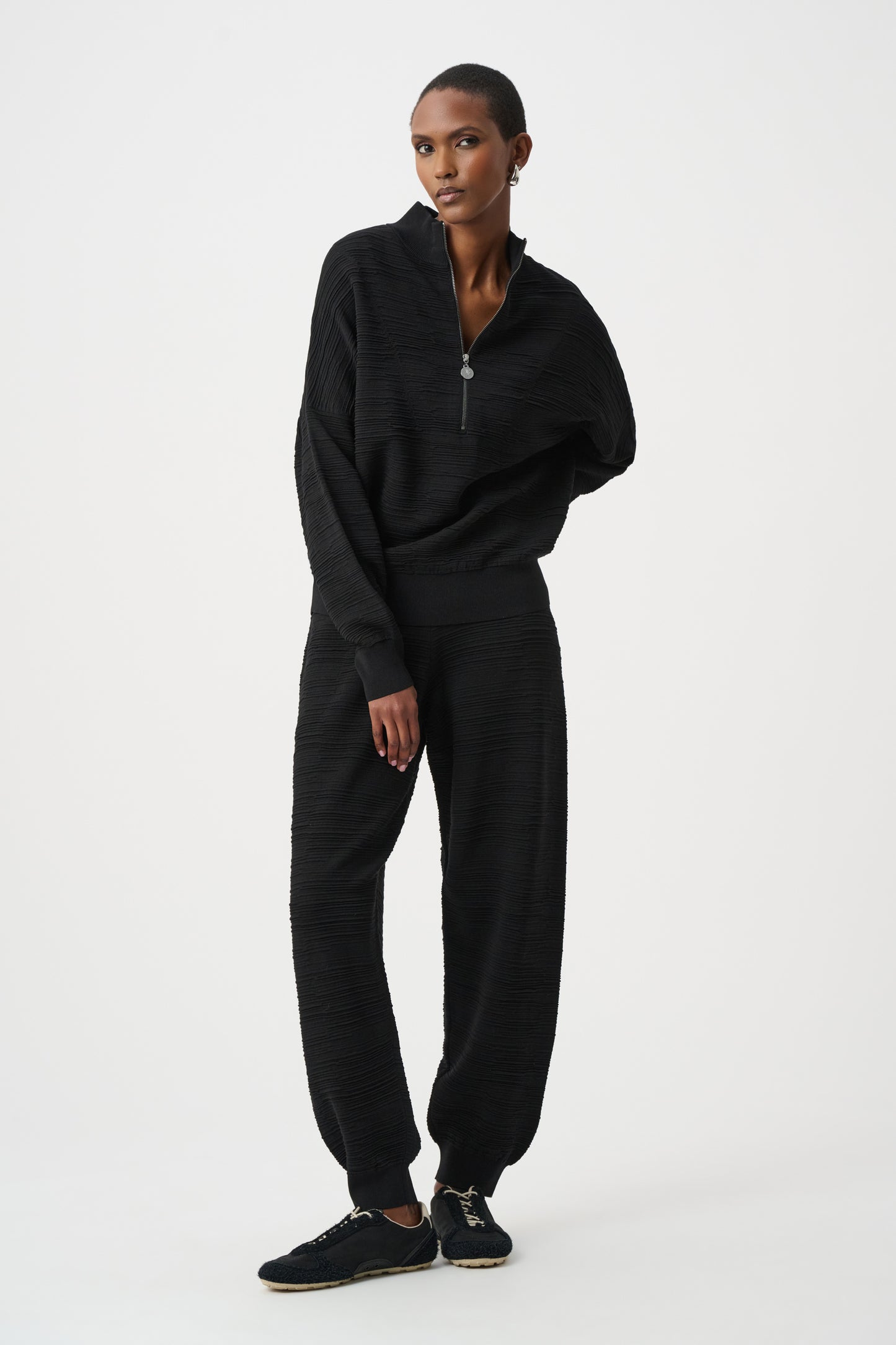 Joseph Ribkoff Sweater Knit Joggers Black