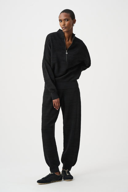 Joseph Ribkoff Sweater Knit Joggers Black