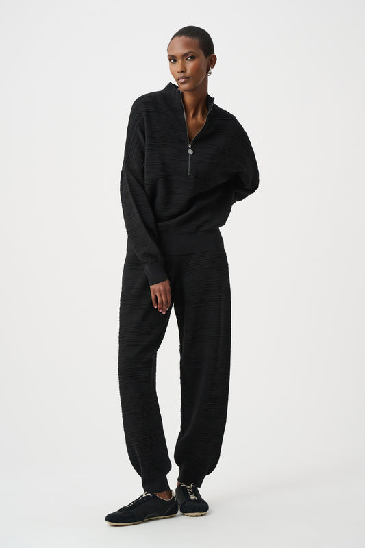 Joseph Ribkoff Sweater Knit Joggers Black