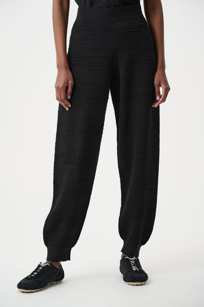 Joseph Ribkoff Sweater Knit Joggers Black