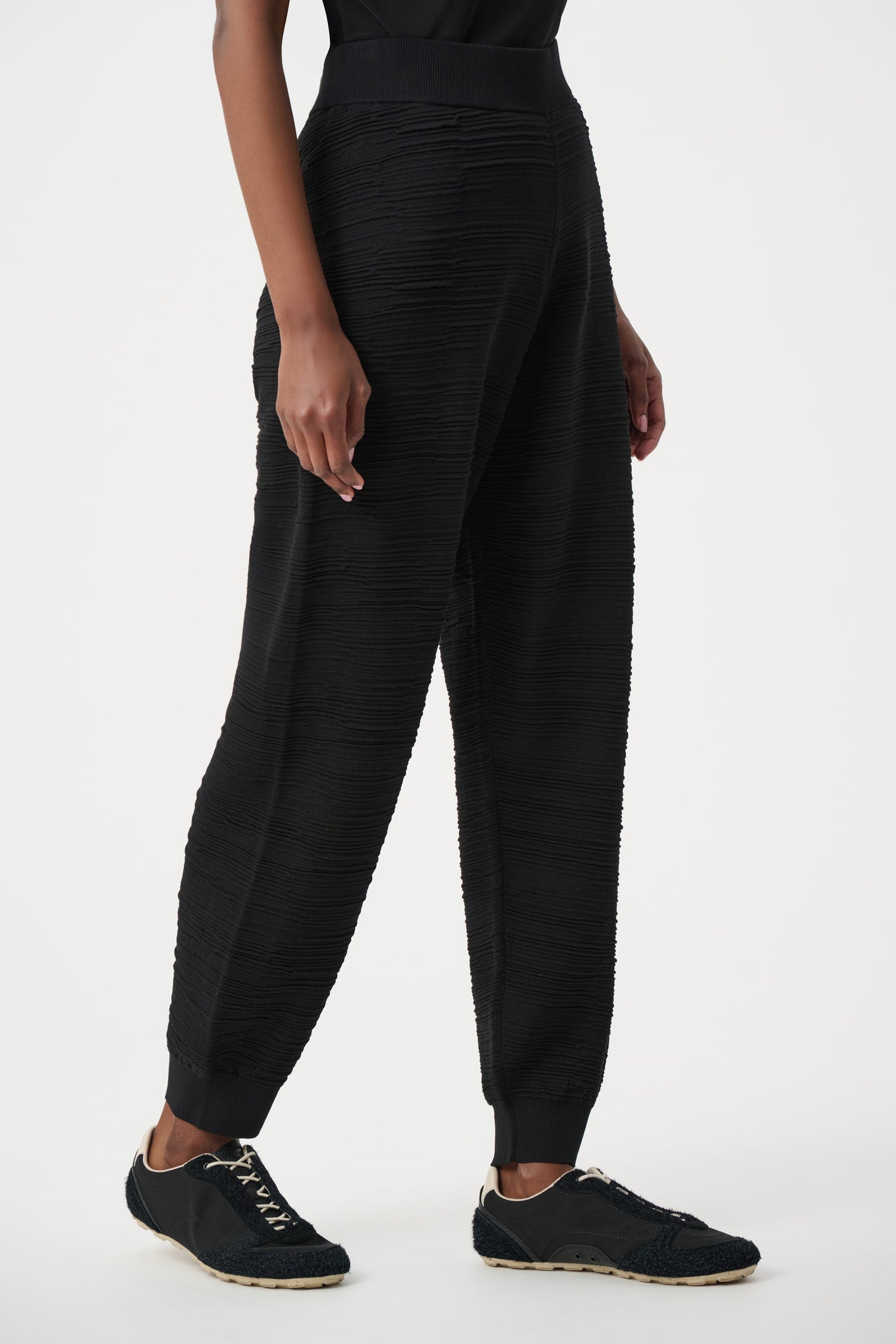 Joseph Ribkoff Sweater Knit Joggers Black