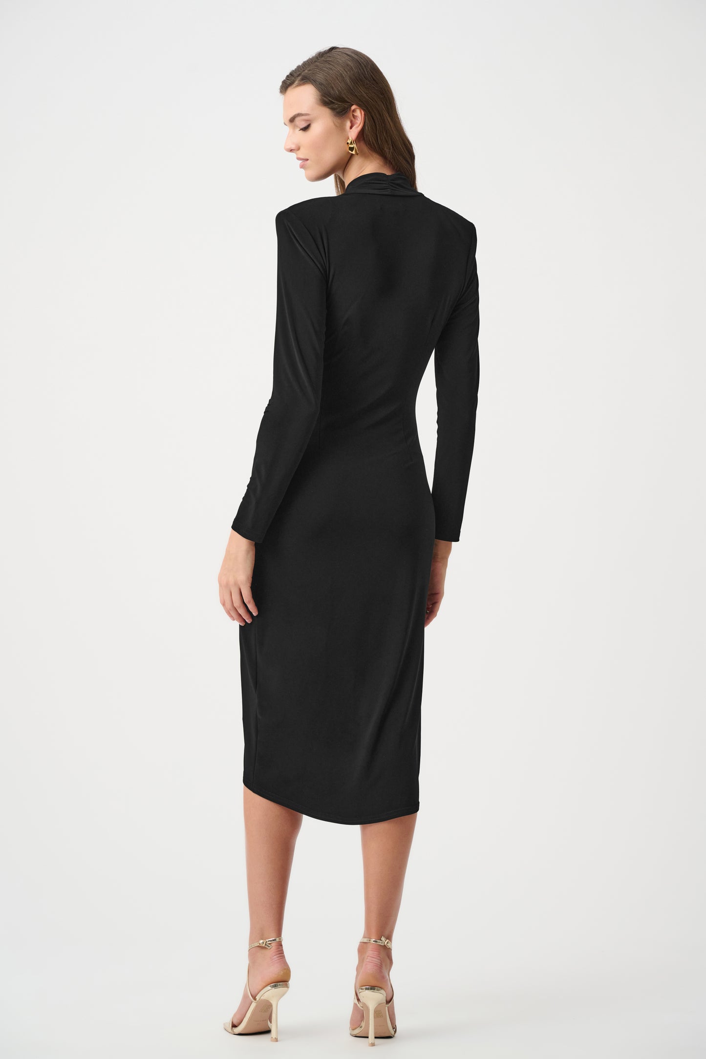 Joseph Ribkoff  Silky Knit Wrap Dress Black