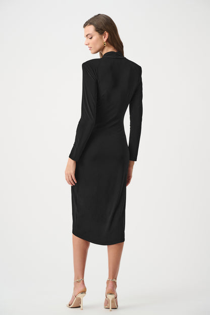 Joseph Ribkoff  Silky Knit Wrap Dress Black