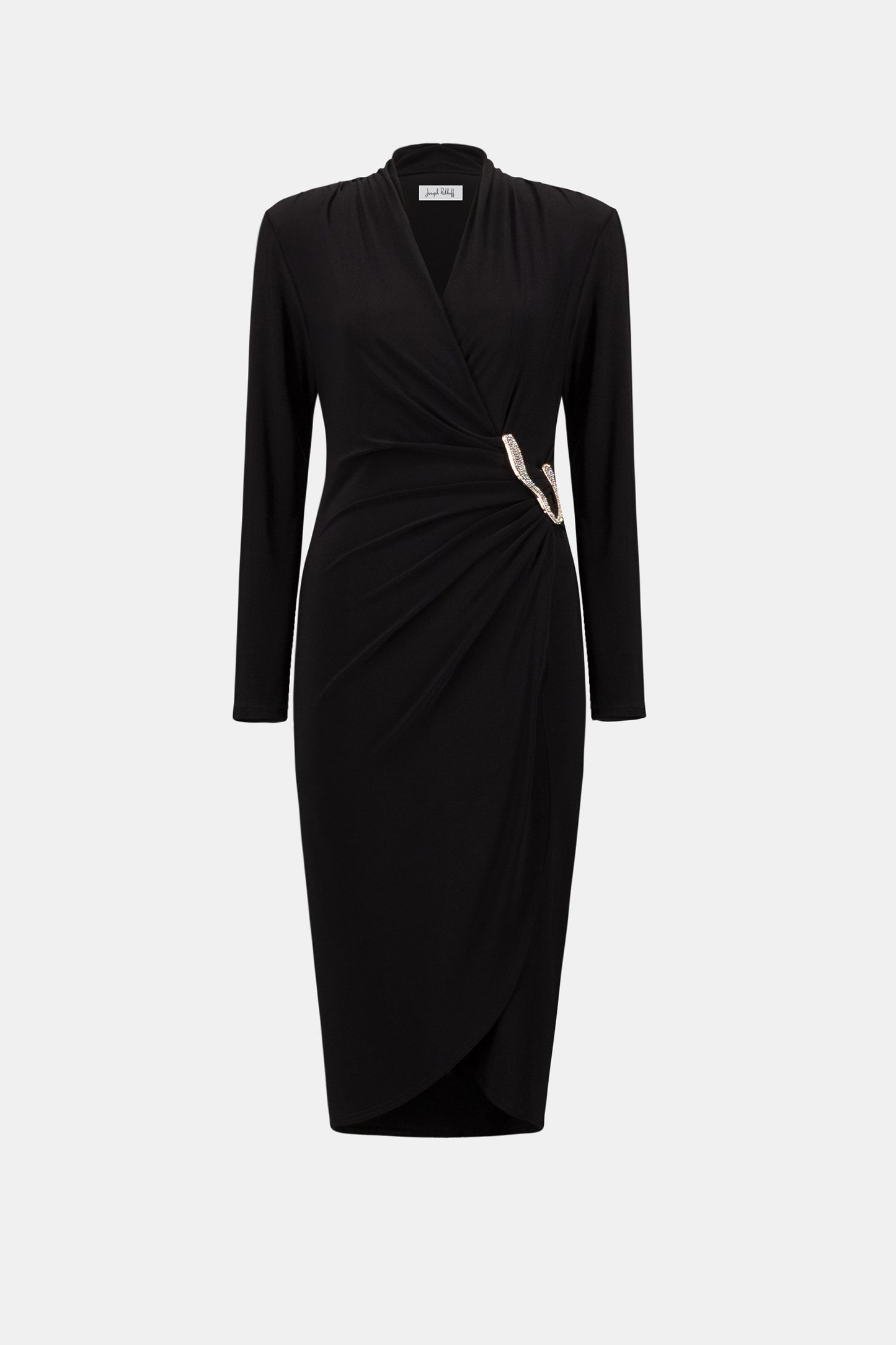 Joseph Ribkoff  Silky Knit Wrap Dress Black