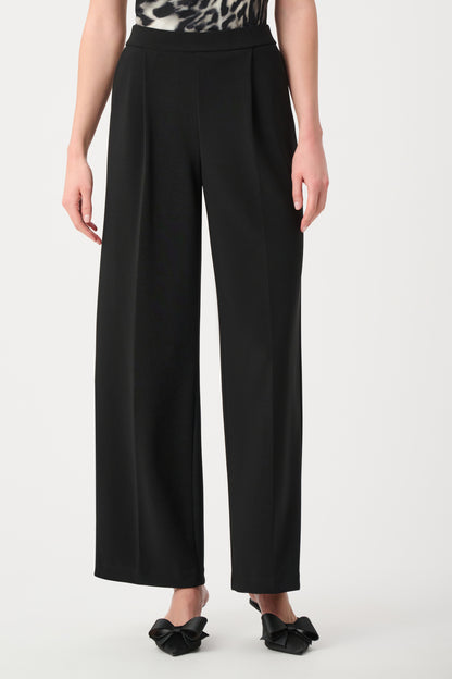 Joseph Ribkoff  Wide Leg Pull-On Trousers Black