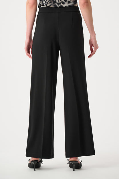 Joseph Ribkoff  Wide Leg Pull-On Trousers Black