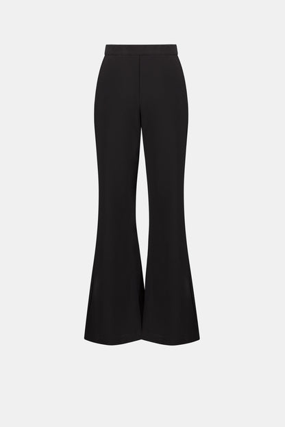 Joseph Ribkoff Twill Flared Pull-On Trousers Black