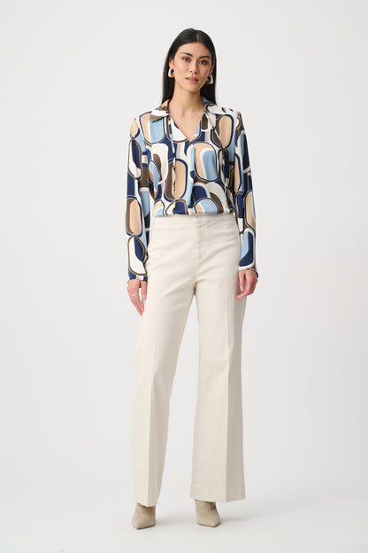 Joseph Ribkoff Chloe Wide-Leg Stretch Jean Birch