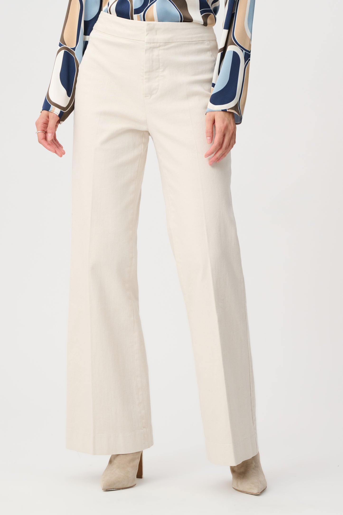 Joseph Ribkoff Chloe Wide-Leg Stretch Jean Birch