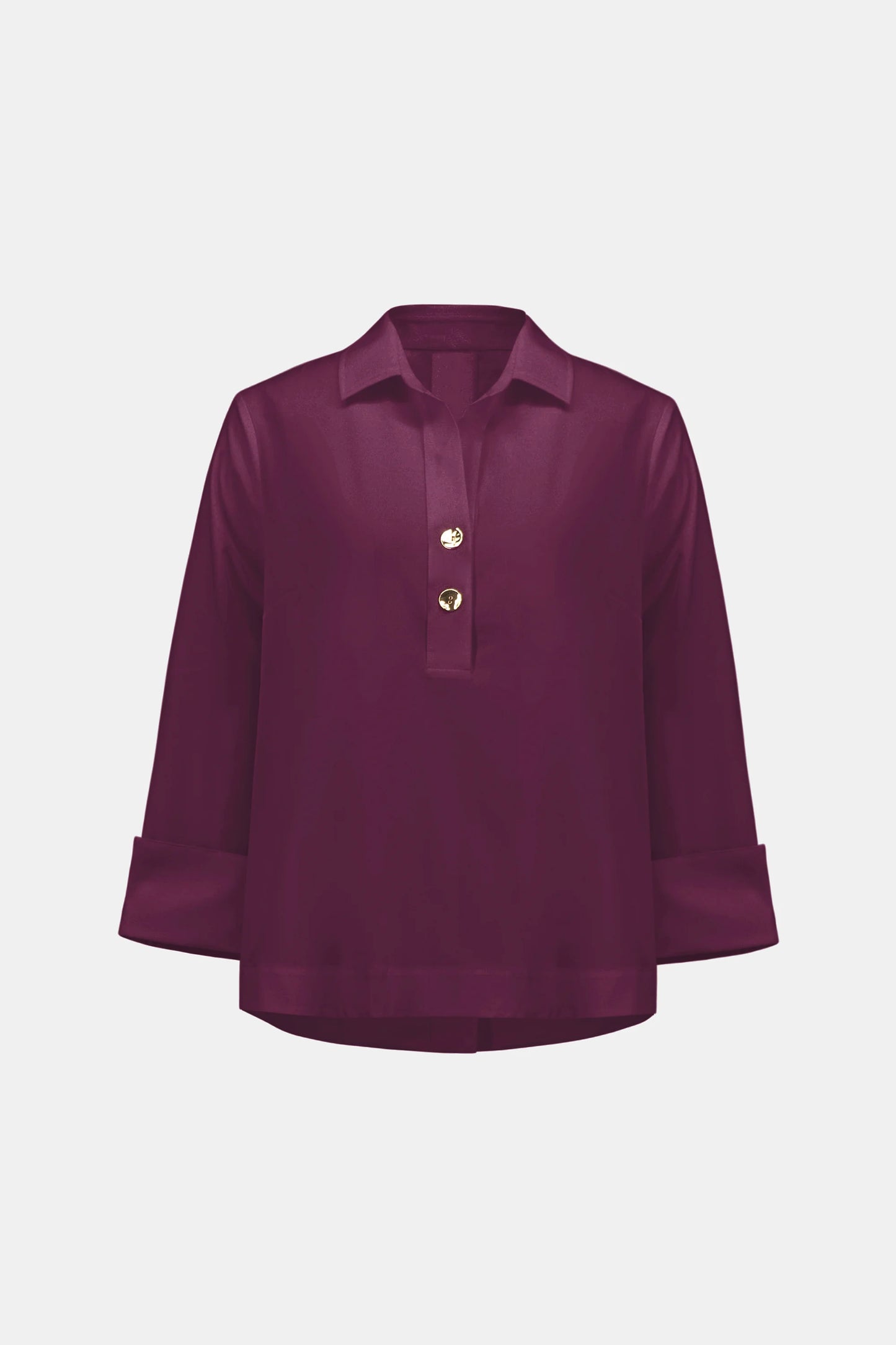 Joseph Ribkoff Poplin Blouse-Elderberry