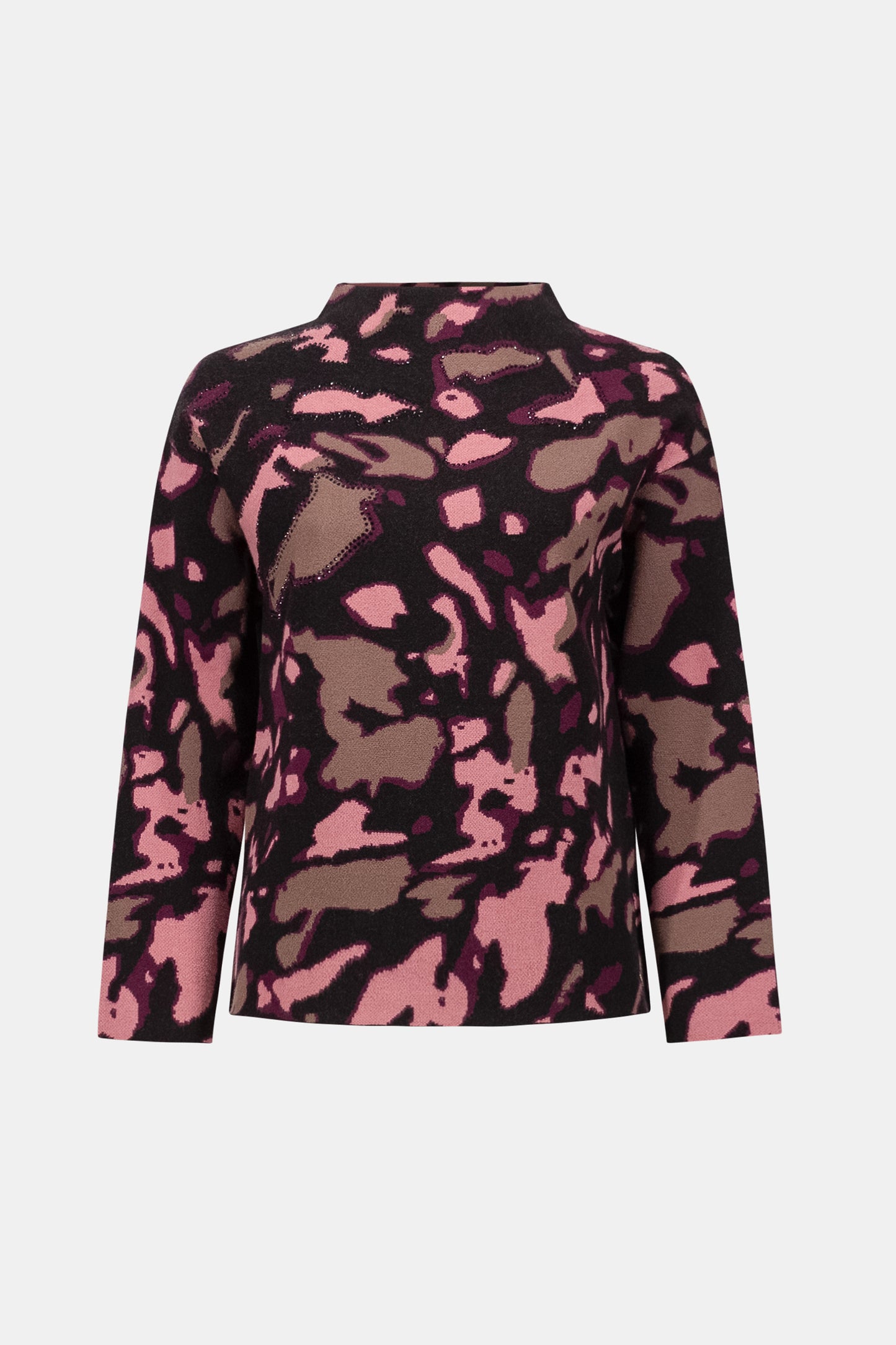 Joseph Ribkoff  Rhinestone Jacquard Sweater Black/Multi