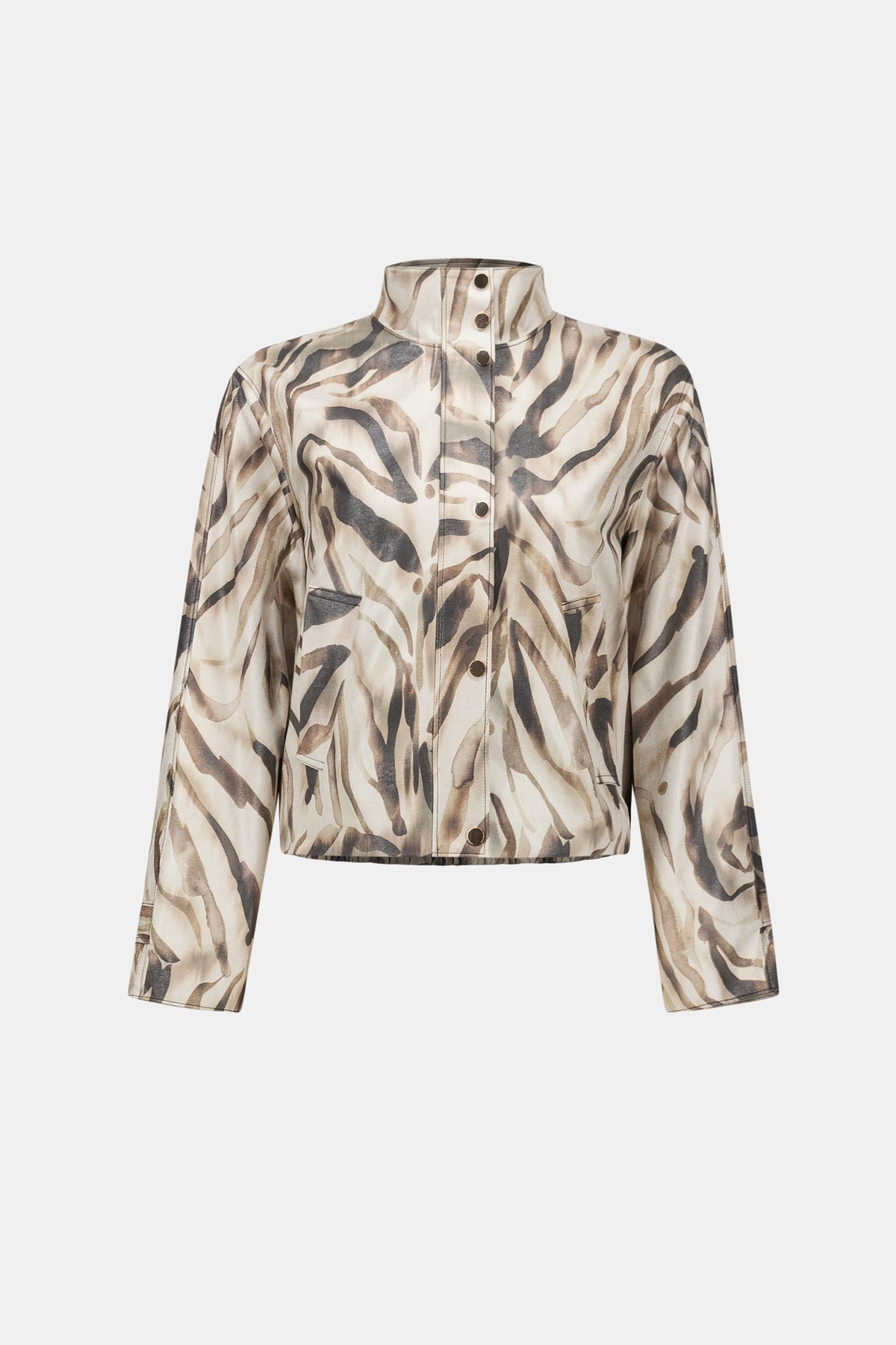 Joseph Ribkoff Faux Suede Jacket Animal Print