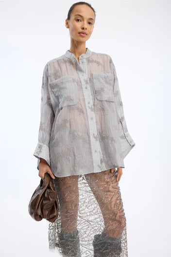 Munthe Fortunato Top Light Grey