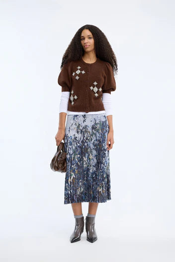 Munthe Charming Skirt Print Grey