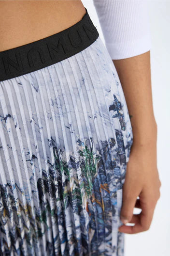Munthe Charming Skirt Print Grey
