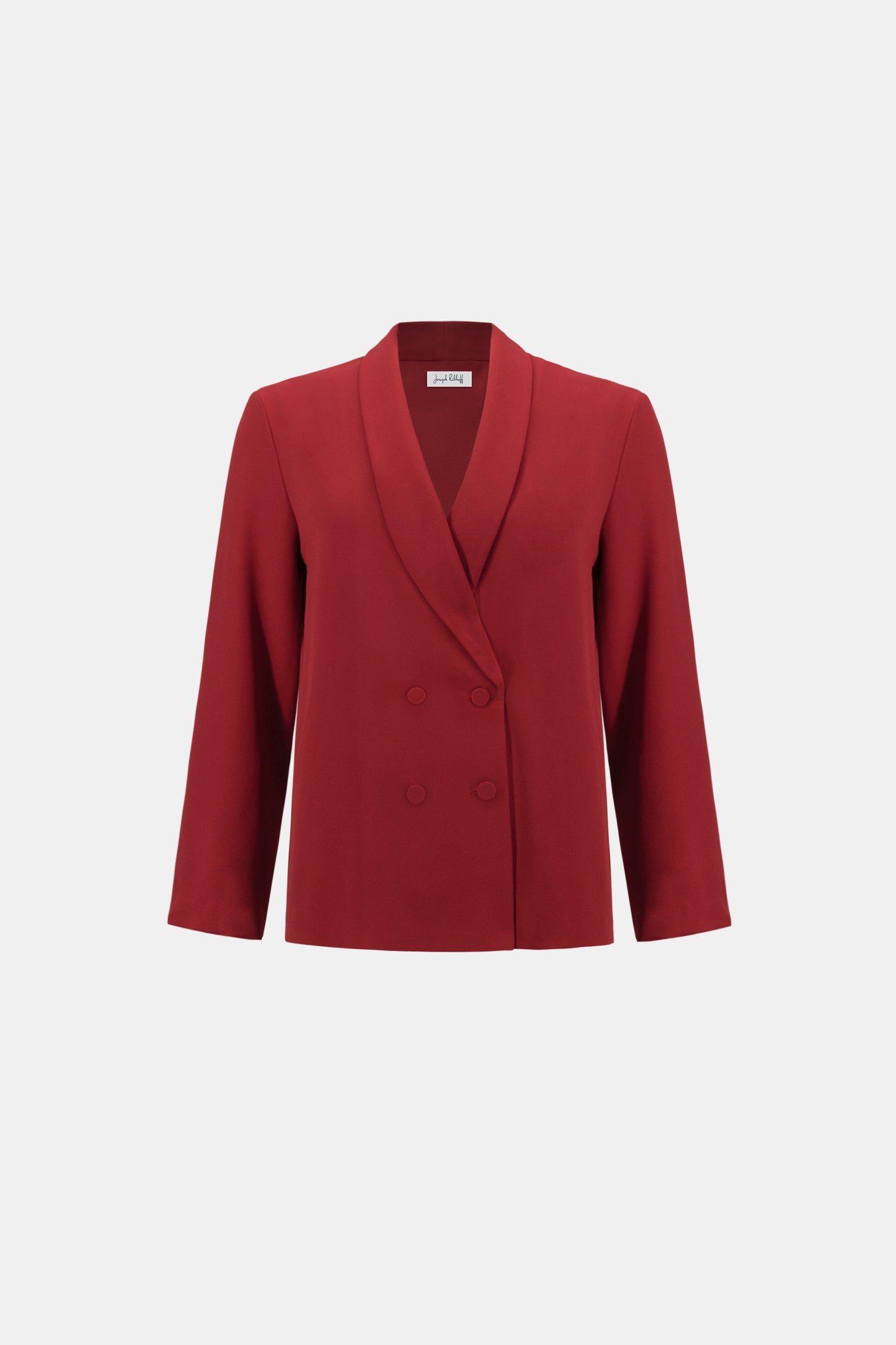 Joseph Ribkoff Shawl Collar Blazer Deep Cherry