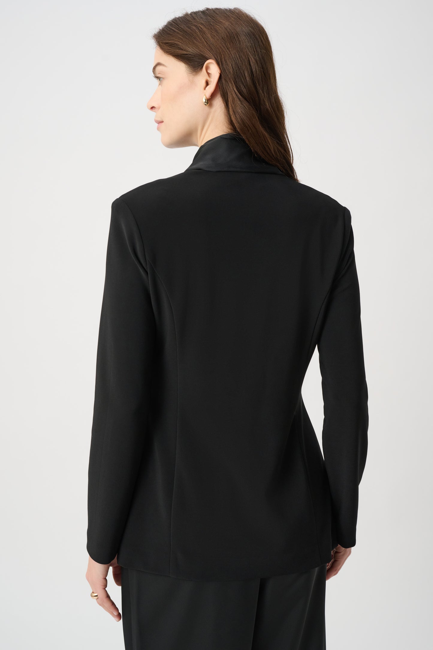 Joseph Ribkoff Scarf Collar Blazer Black